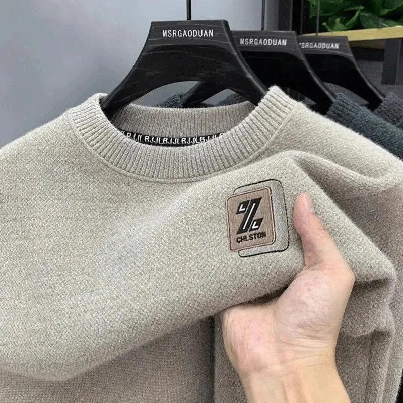 Gebreide trui met fleecevoering voor heren - behaaglijk comfort voor de herfst en winter