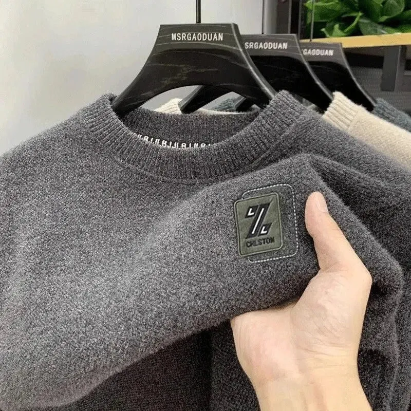 Gebreide trui met fleecevoering voor heren - behaaglijk comfort voor de herfst en winter