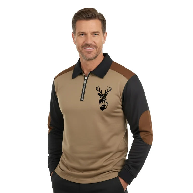 Jachttrui – Half Zip – Hertendesign