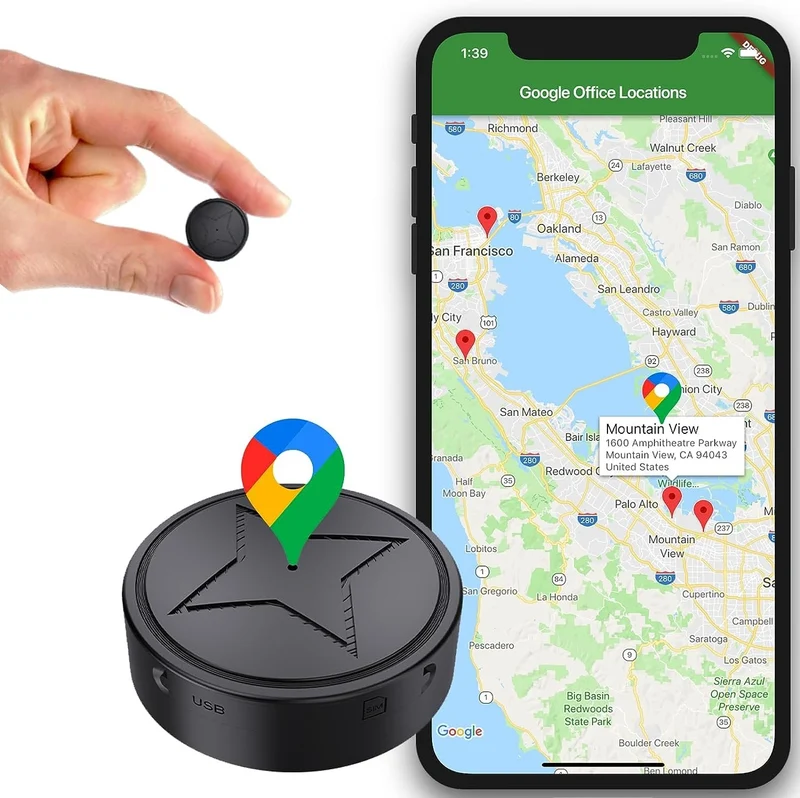 Universele GPS-Tracker met Sterke Magnetische Bevestiging