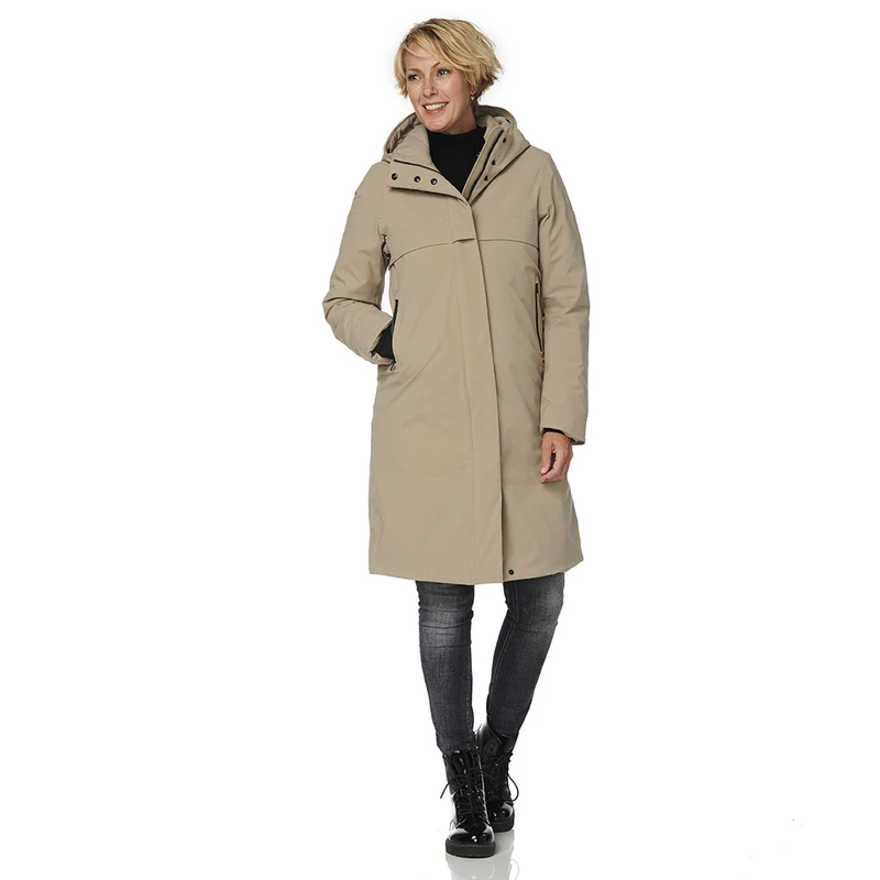 Happy Rainy Days Winterjas Dames Boston Beige *Laatste maat XXXL*