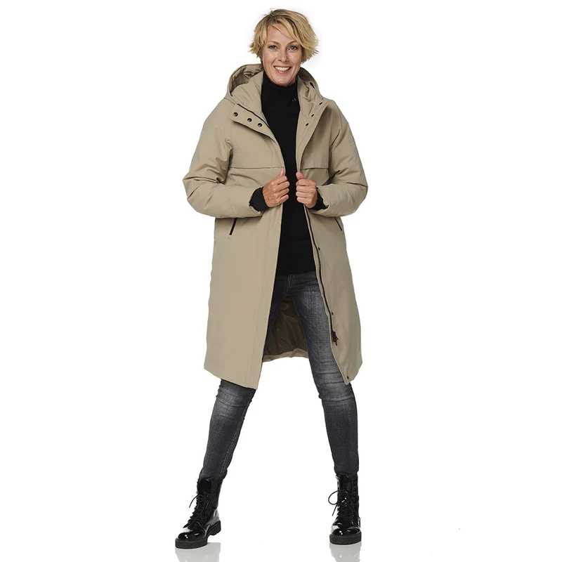 Happy Rainy Days Winterjas Dames Boston Beige *Laatste maat XXXL*