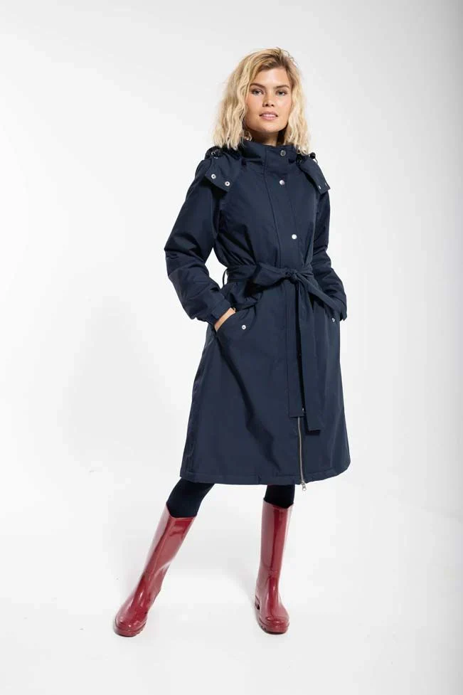 Danefae Winter Regenjas Dames Bornholm Donkerblauw