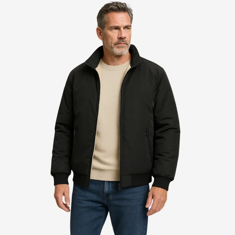 Heren Fleecejas – Opstaande Kraag – Warm & Comfortabel