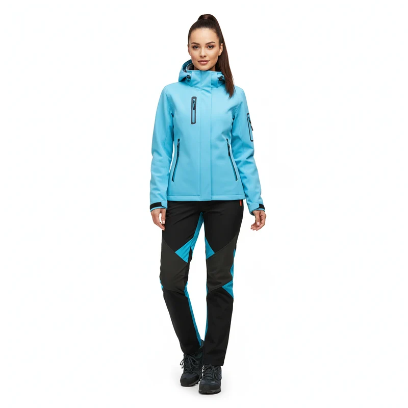 Dames Outdoor Set – Warm & Winddicht – Softshell Jas & Broek