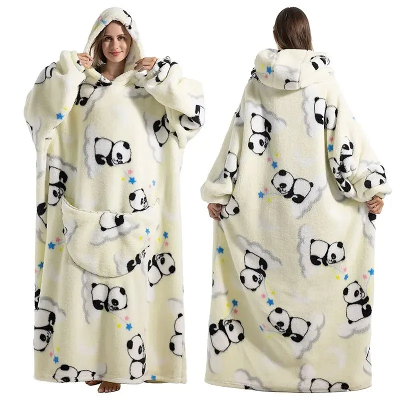 Een heerlijk warme, extra grote hoodie-deken voor ultieme warmte en stijl.