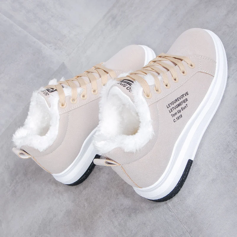 Wolf Warme Sneakers voor Dames - Trendy Sneakers voor Koude Dagen