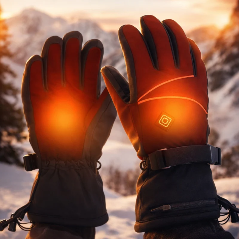 Winterhandschoenen Verwarmde Handschoenen Touchscreen Waterdicht