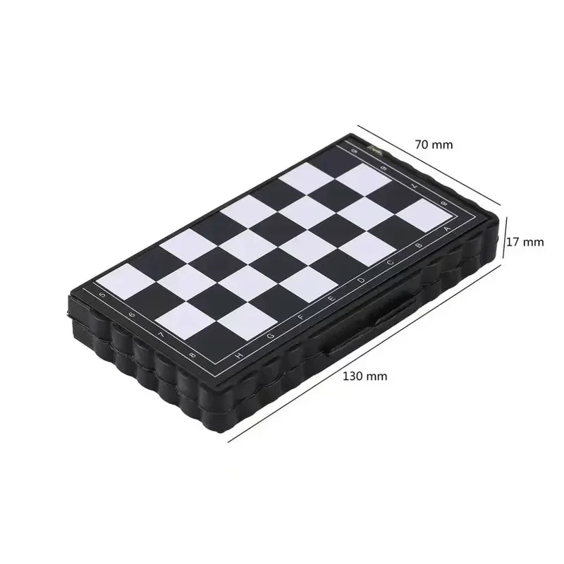 MiniChess Magnetisch Schaakspel – Opvouwbaar Reisschaak voor Kinderen, Educatief & Draagbaar