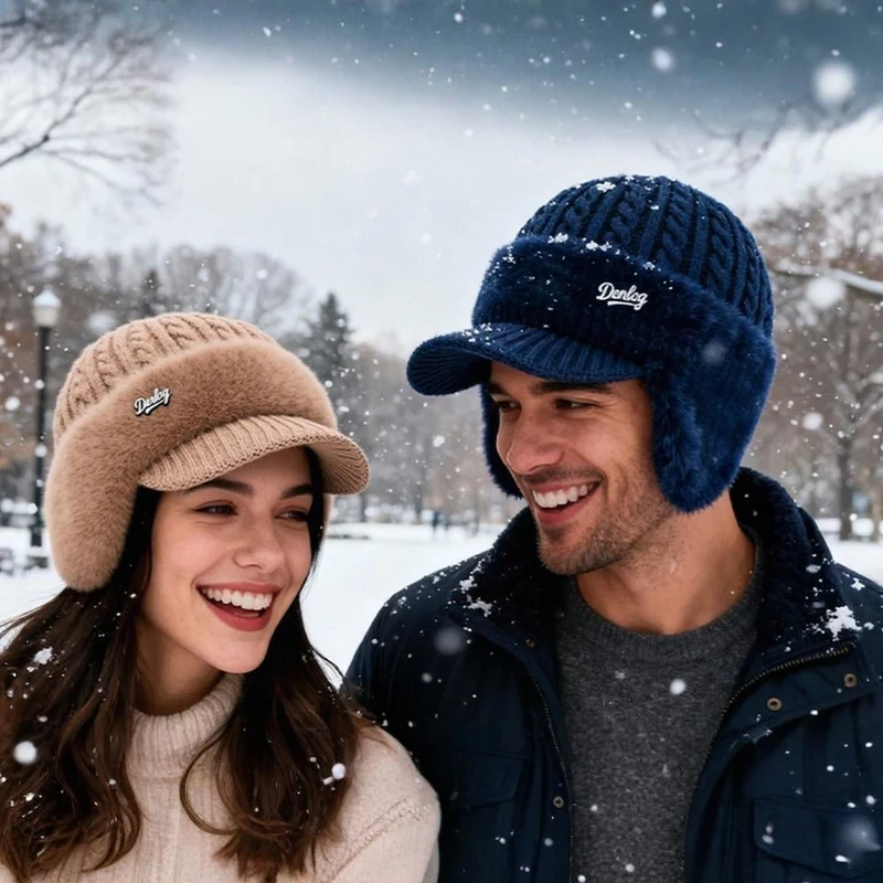 Unisex Winter Hat Trapper Hat with Ear Flaps
