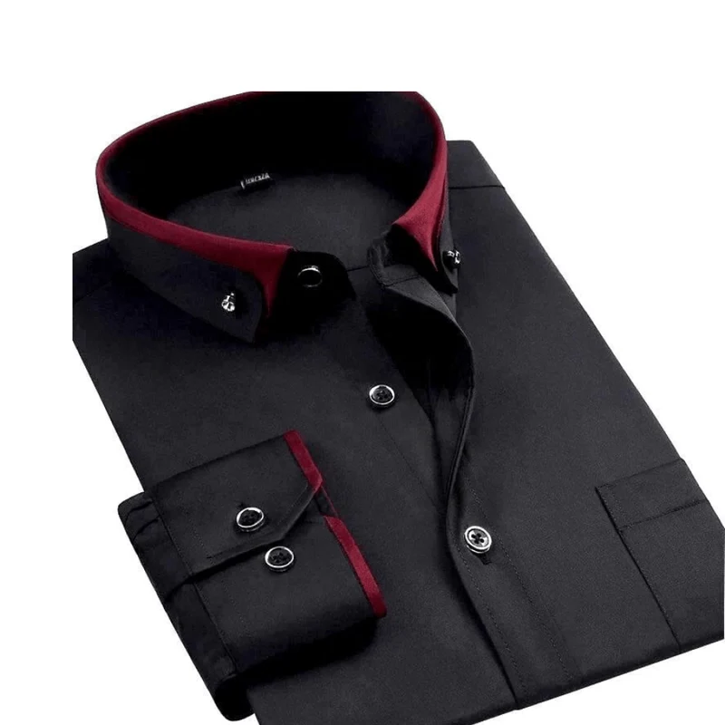 Heren Overhemd Lange Mouwen – Comfortabel, Stijlvol & Stretchstof
