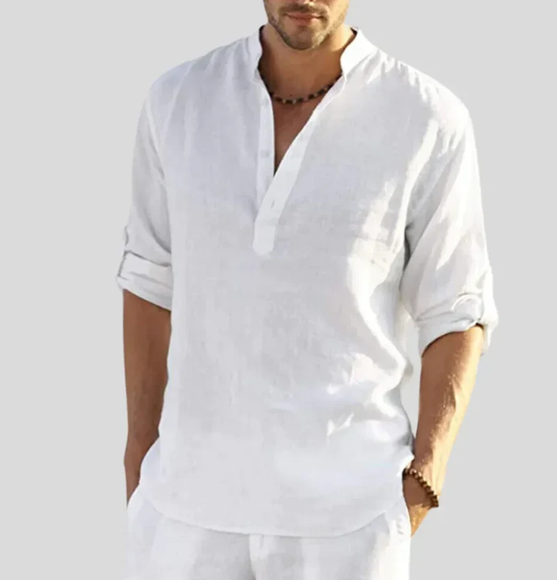 Men's casual shirt Loose collar relaxed fit everyday style