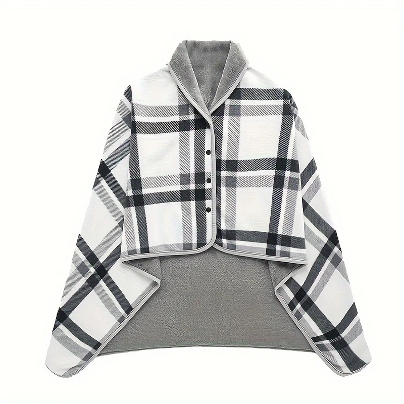 Draagbare Fleece Deken – Warm en Comfortabel voor Thuis, Werk en Outdoor