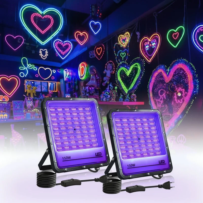 UV Schijnwerper – LED blacklight met 395 nm licht en krachtige lichteffecten