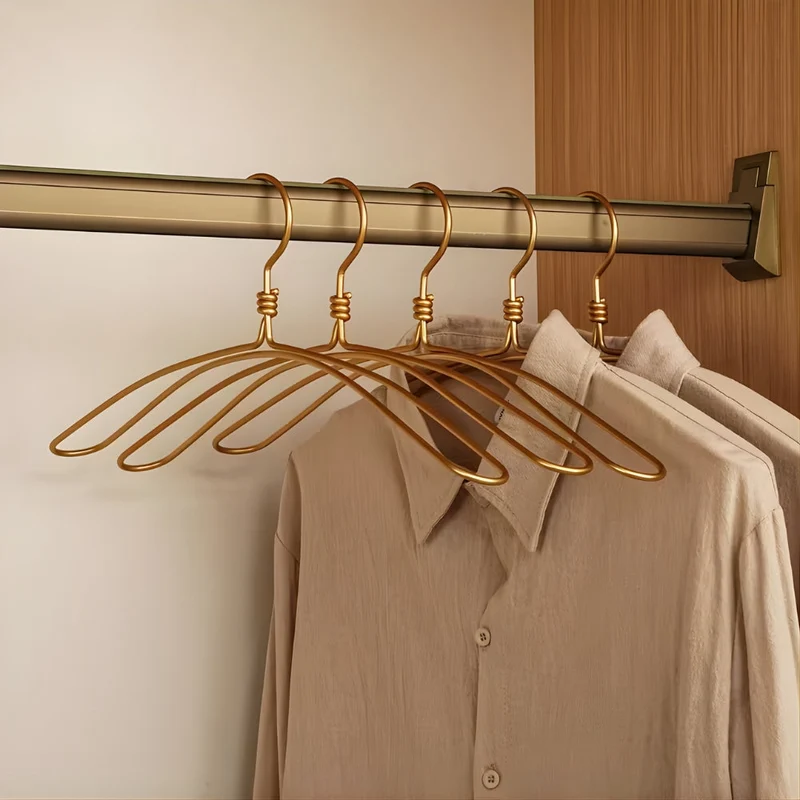 Space-Saving Clothing Storage Wide Set of Hangers