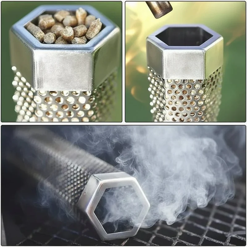 Rooktube – RVS smoker tube voor gelijkmatige rook bij barbecue en smoker