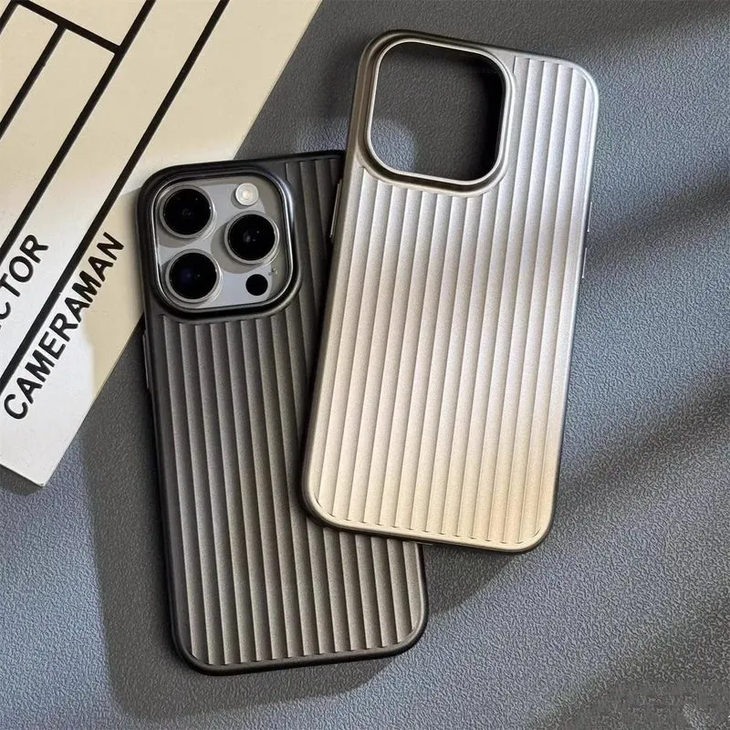 iPhone Hoesje met Ribbelstructuur – Slanke Beschermhoes met Camera- en Krasbescherming