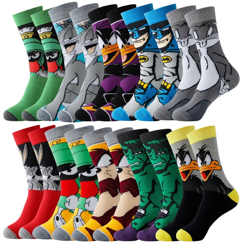 Cartoon Sokken Set - Comfort en Stijl met Jouw Favoriete Personages