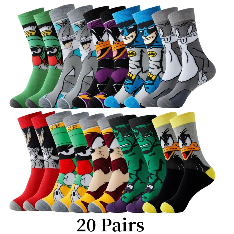 Cartoon Sokken Set - Comfort en Stijl met Jouw Favoriete Personages