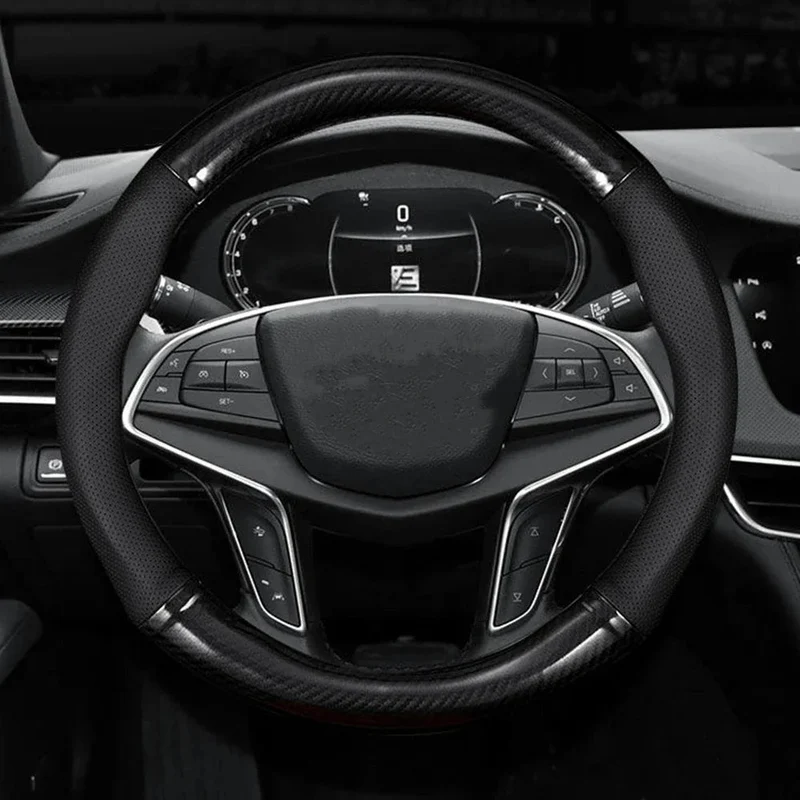 Autostuurhoes met Carbon Look – Antislip Grip van Kunstleer voor Extra Rijcomfort
