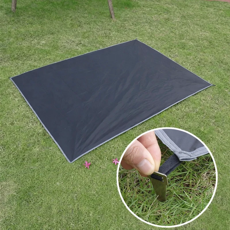 Waterdicht Grondzeil Camping – Ultralicht Picknickkleed met Haringen & Opbergtas