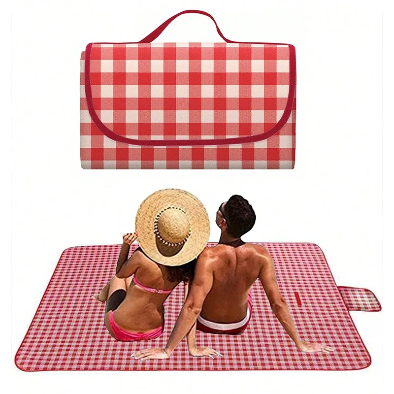 Picknickdeken 100×150 cm – Waterdichte Onderzijde & Compact Opvouwbaar