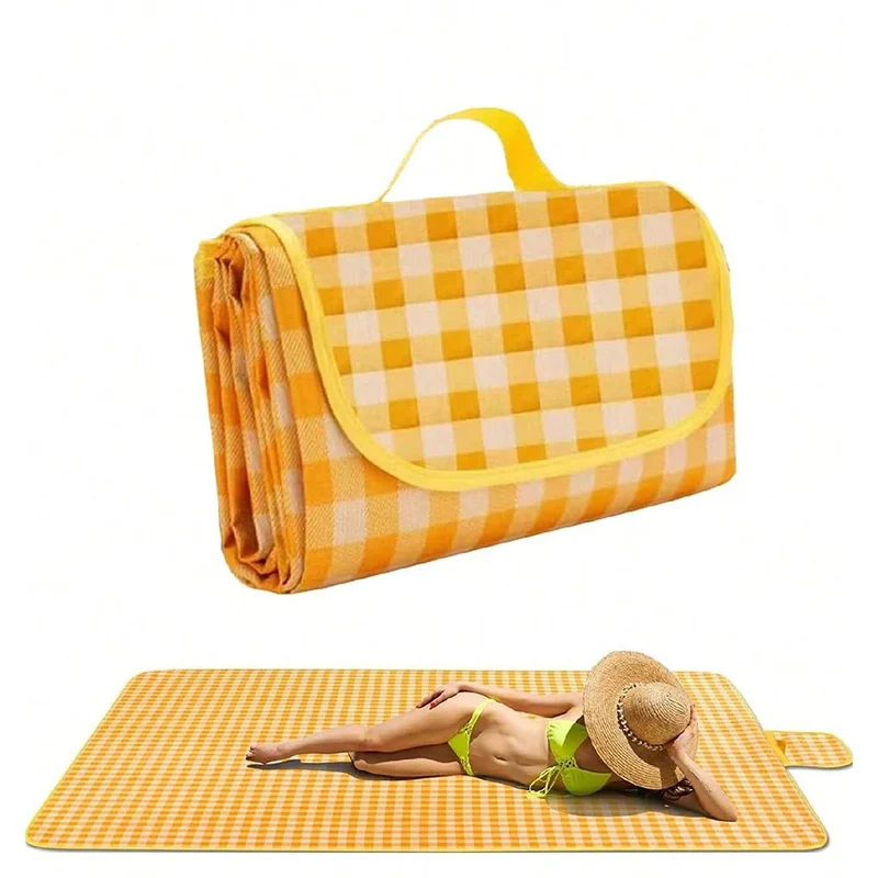 Picknickdeken Waterdicht – 140×190 cm met Handvat, Lichtgewicht & Opvouwbaar