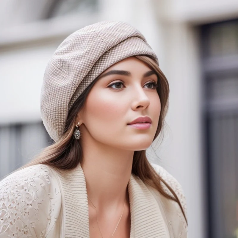 Sophie Retro Baret – Stijlvolle Wintermuts voor de Koude Dagen