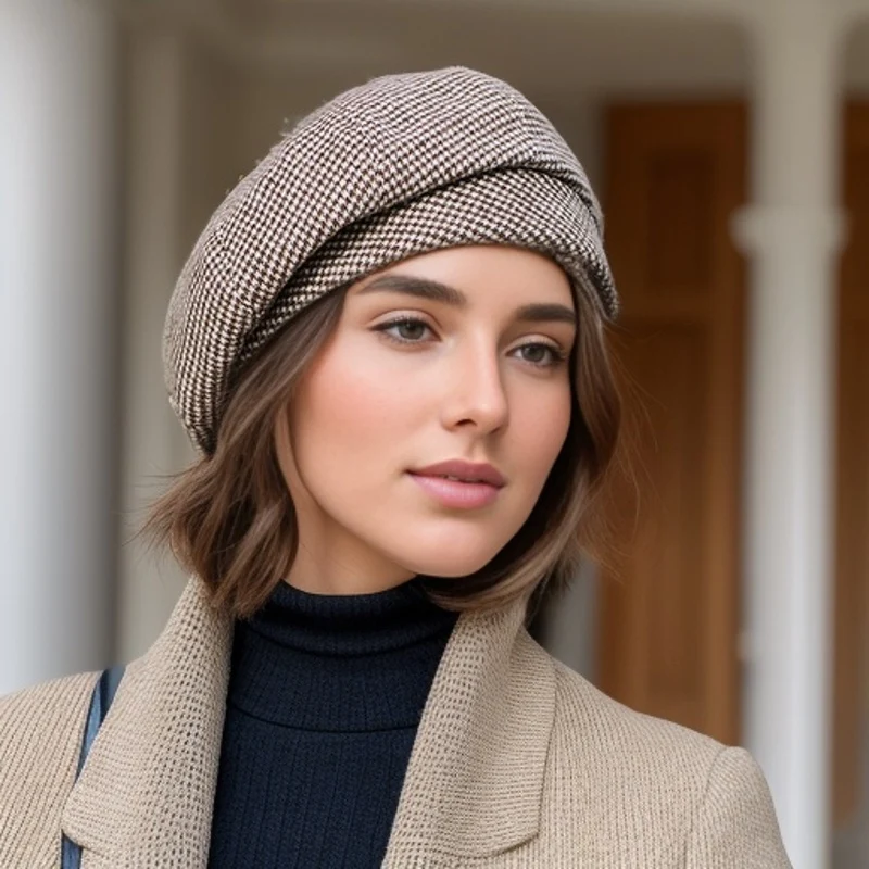 Sophie Retro Baret – Stijlvolle Wintermuts voor de Koude Dagen