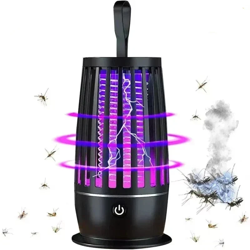 Muggenlamp – USB Oplaadbaar, Elektrisch Raster & Compact Design