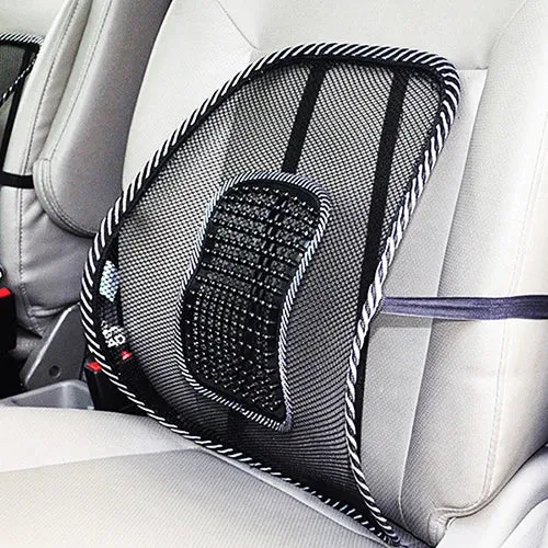 Ergonomisch Rugkussen Auto – Ademend Mesh, Lendensteun & Flexibele Pasvorm