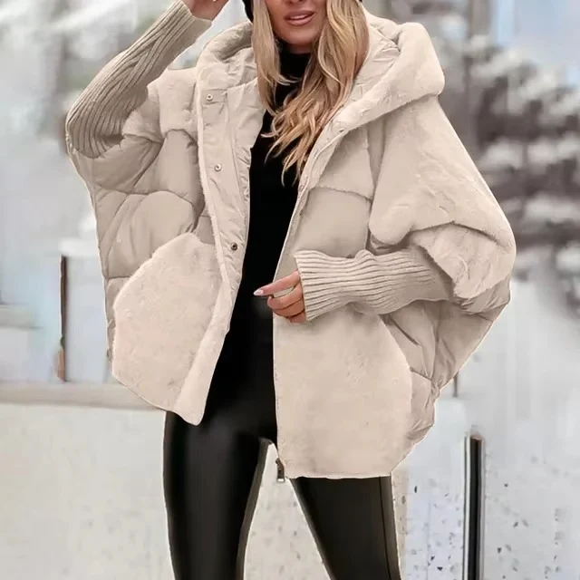 Aurelia Dames Winterjas – Warm, Comfortabel & Tijdloos Effen Ontwerp