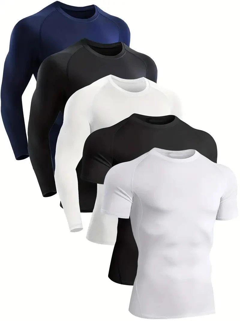 Compressie Shirt Set - 5 Stuks