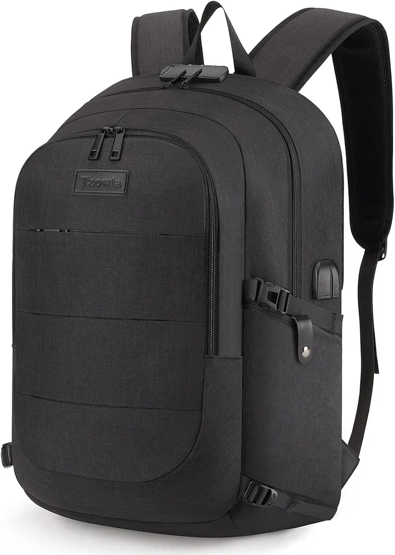 Unisex Extra Grote Anti-Diefstal Laptop Reisrugzak met USB – 30-50L