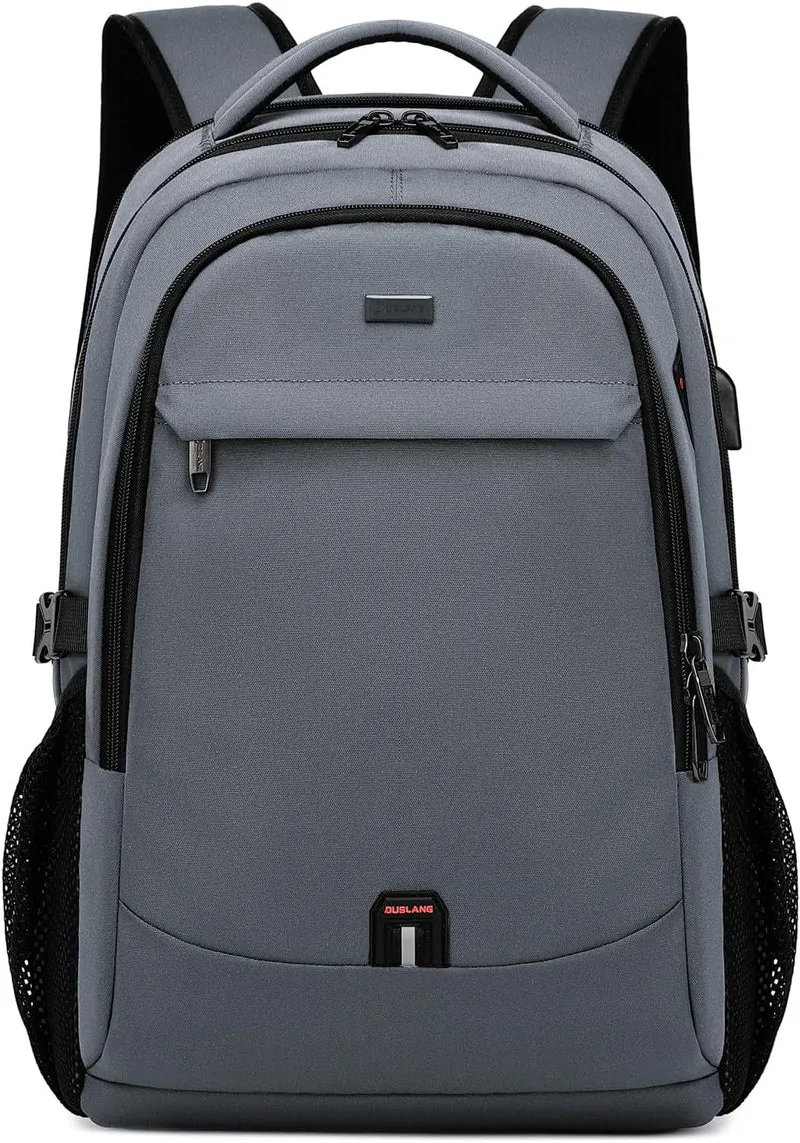 Unisex Waterdichte Laptop Reisrugzak met USB Oplaadpoort