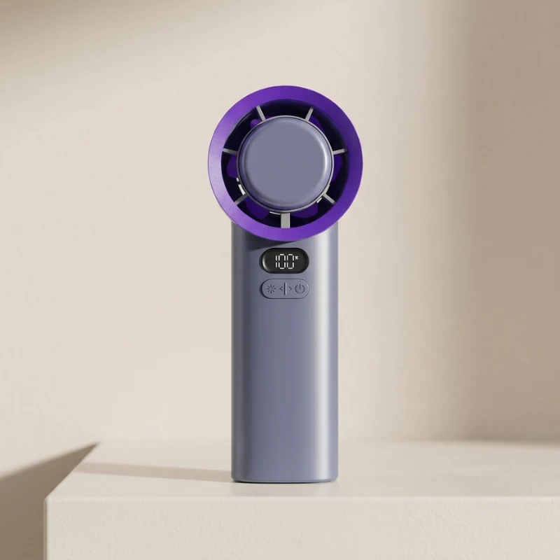 Unisex Draagbare USB Mini Handventilator met 3 Snelheden Oplaadbaar
