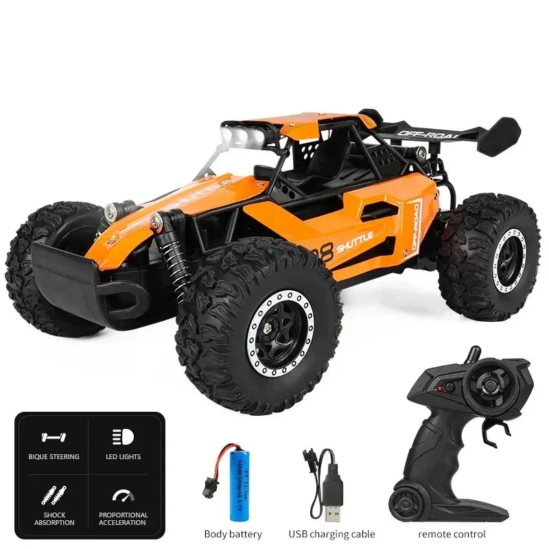 SpeedRacer X16 RC Auto – Snelheid tot 20 km/u met LED-Verlichting & 2WD Aandrijving