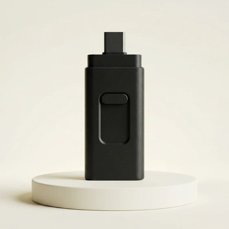 4-in-1 Flashdrive – USB, USB-C, Lightning & Micro-USB voor Mobiel en Laptop
