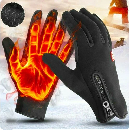 Winter Sports Thermal Gloves with Non-Slip Surface – for Cycling and Skiing