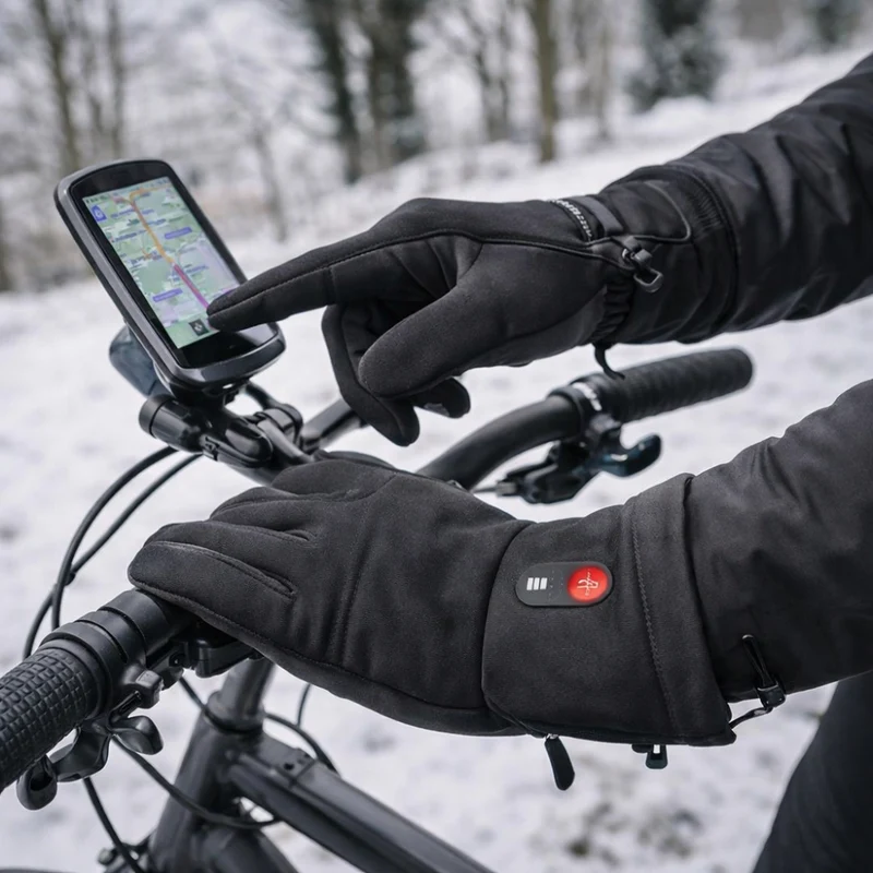 Handschoenen Verwarmd USB Winter Touchscreen Winddicht Fietsen