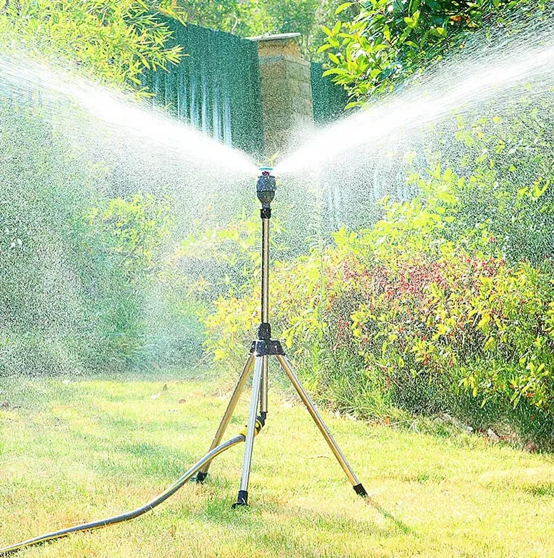 Florava Tuinsproeier – 360° Draaibaar RVS Statief voor Gazons