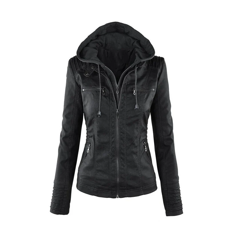 Evi – Leren Zomerjas voor Dames