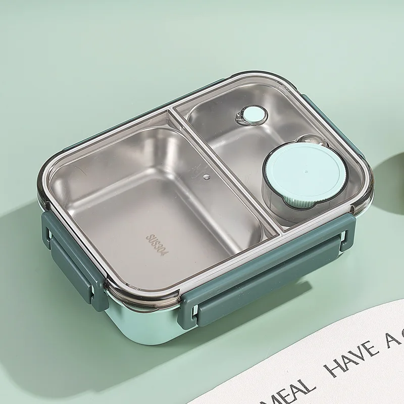 Mealix – RVS lunchbox lekvrij met bestek – voor werk, school en reizen