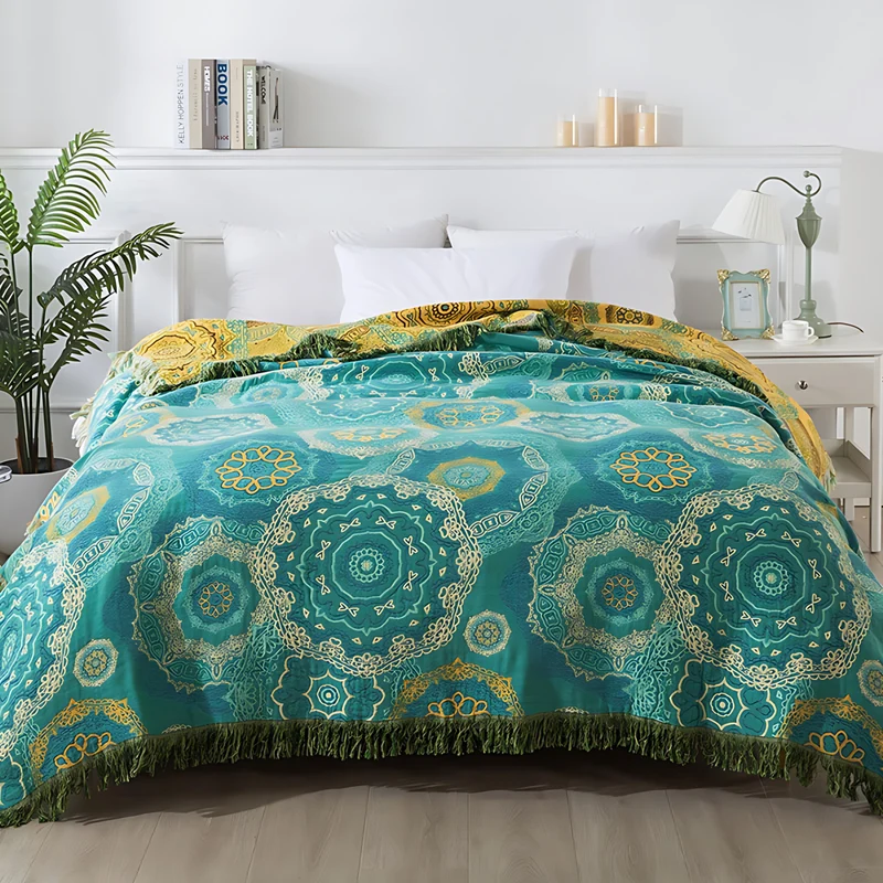 Extremely soft, breathable bohemian-style bedspread - Ensures comfortable sleep.