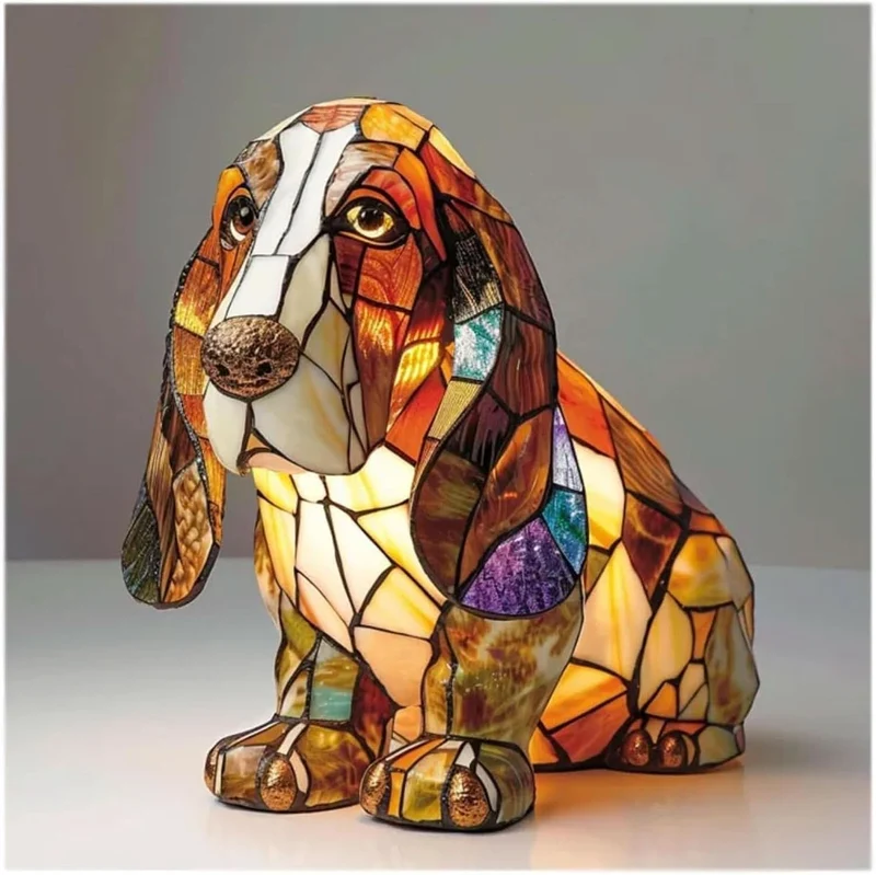 Artistic cozy LED lamp with animal patterns