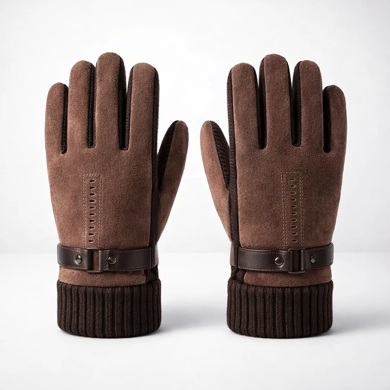 Herenhandschoenen Leer Winddicht | Warm & Touchscreen Geschikt