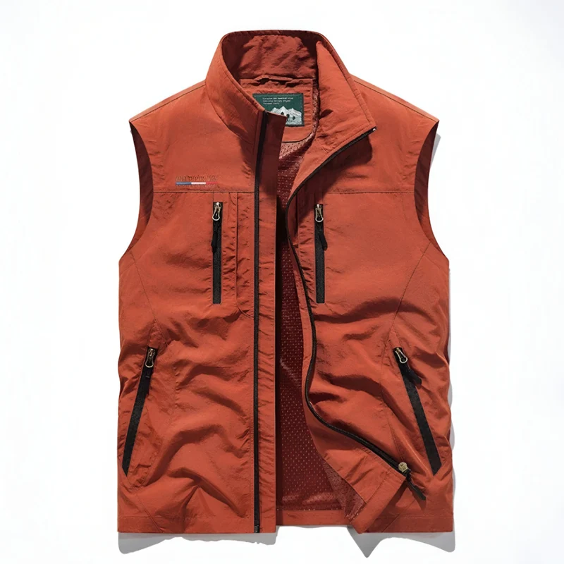 Heren Vest Outdoor Mesh Mouwloos Multi Zak Utility