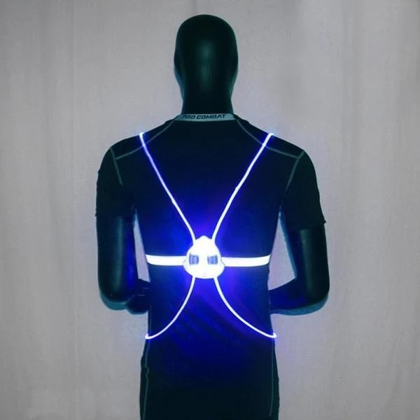 Bright LED Running Vest with Visibility